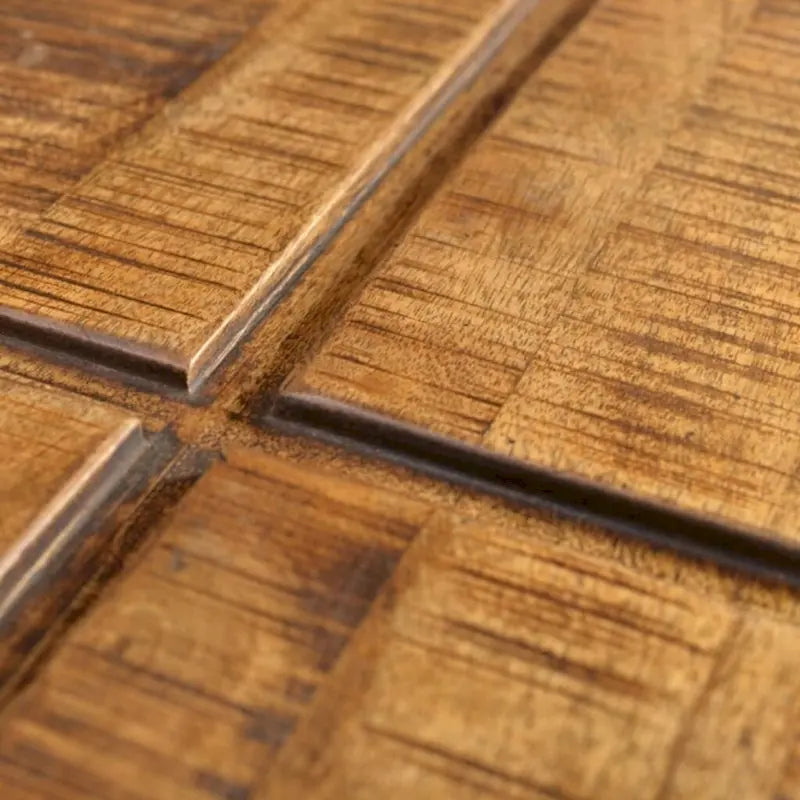 Table basse carrée vidaXL en bois de manguier massif marron - 68,5 x 68,5 x 30,5 cm-4