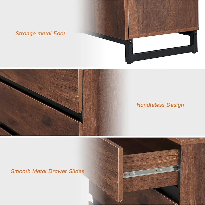 Meuble de rangement WAMPAT, buffet moderne 3 en 1-4