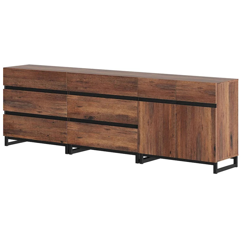 Meuble de rangement WAMPAT, buffet moderne 3 en 1-7