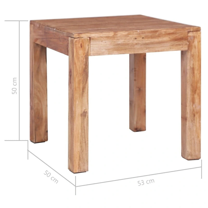 Table basse vidaXL en bois massif recyclé-6