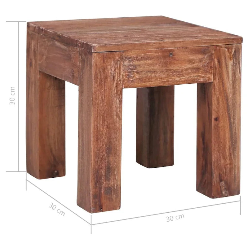 Table basse vidaXL en bois massif recyclé-9