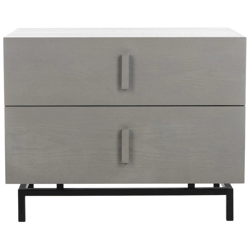 Armoire de rangement SAFAVIEH Shirleyann, marron foncé/noir - 70 x 44 x 55 cm (28 po L x 18 po P x 22 po H)-8