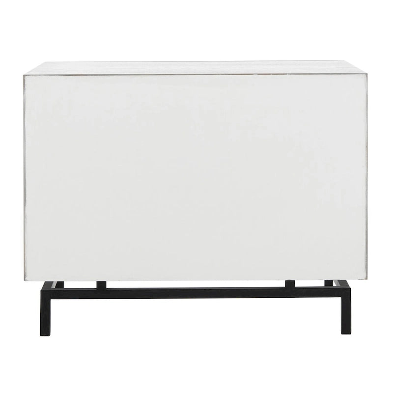 Armoire de rangement SAFAVIEH Shirleyann, marron foncé/noir - 70 x 44 x 55 cm (28 po L x 18 po P x 22 po H)-13