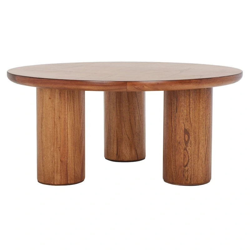 Table basse ronde SAFAVIEH Heivi à 3 pieds - 40 cm L x 40 cm P x 18 cm H-2