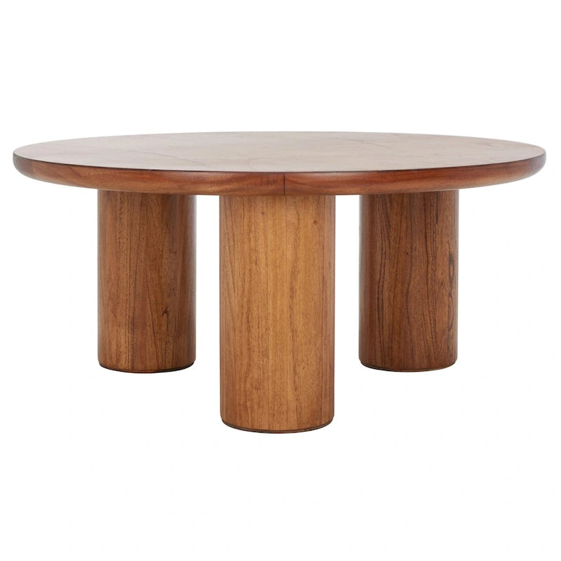Table basse ronde SAFAVIEH Heivi à 3 pieds - 40 cm L x 40 cm P x 18 cm H-5