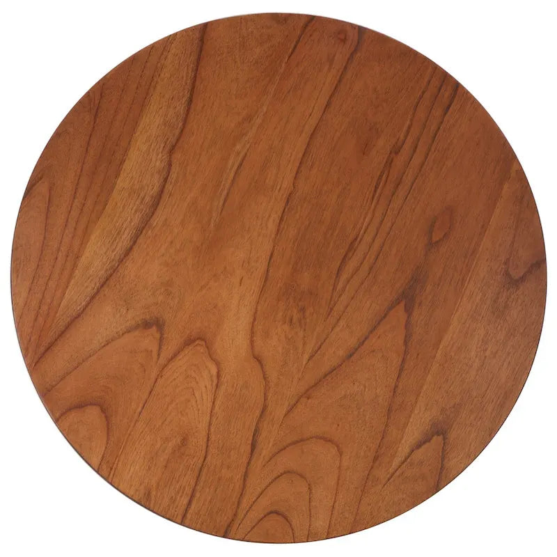 Table basse ronde SAFAVIEH Heivi à 3 pieds - 40 cm L x 40 cm P x 18 cm H-7