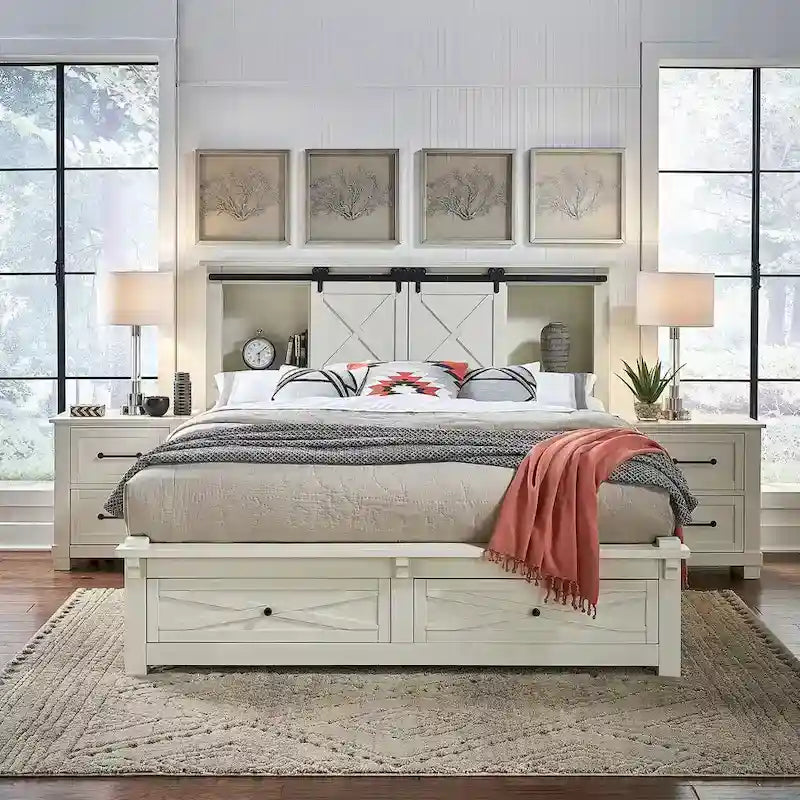 Collection de chambre à coucher Simply Solid Shanna en bois massif, 6 pièces avec rangement-3