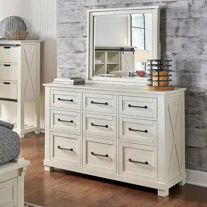 Collection de chambre à coucher Simply Solid Shanna en bois massif, 6 pièces avec rangement-8