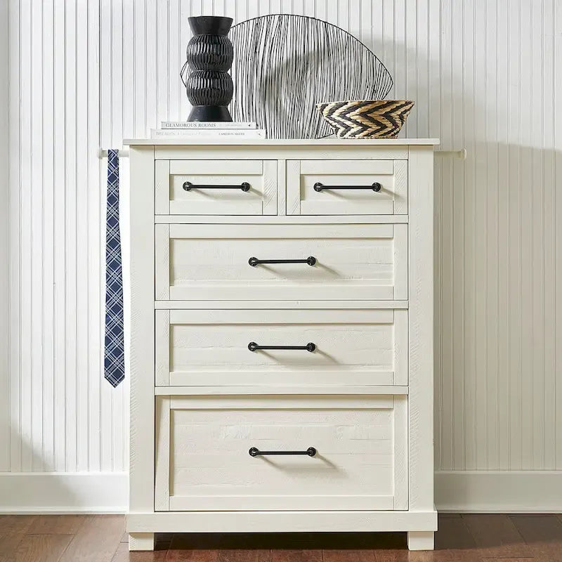 Collection de chambre à coucher Simply Solid Shanna en bois massif, 6 pièces avec rangement-12