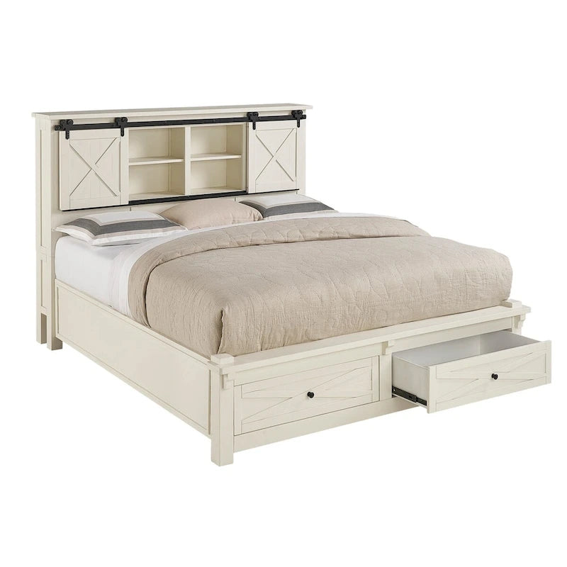 Collection de chambre à coucher Simply Solid Shanna en bois massif, 6 pièces avec rangement-13