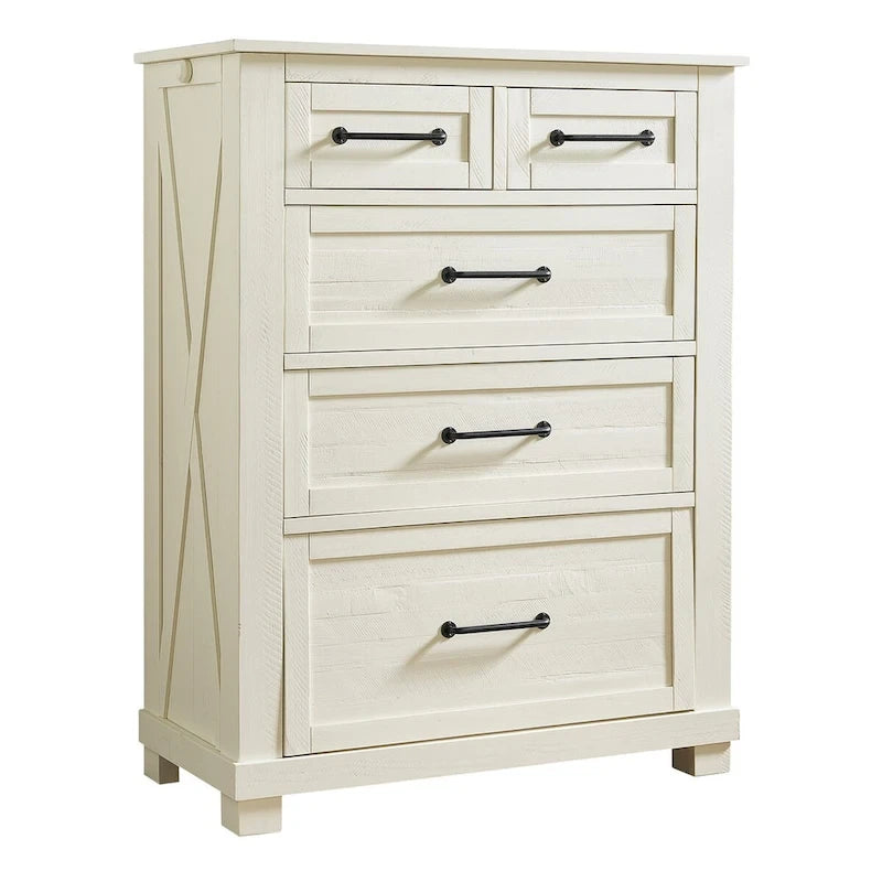 Collection de chambre à coucher Simply Solid Shanna en bois massif, 6 pièces avec rangement-16