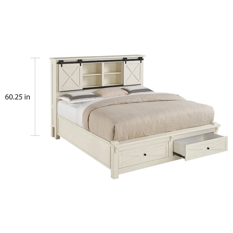 Collection de chambre à coucher Simply Solid Shanna en bois massif, 6 pièces avec rangement-17