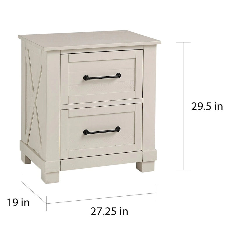 Collection de chambre à coucher Simply Solid Shanna en bois massif, 6 pièces avec rangement-18