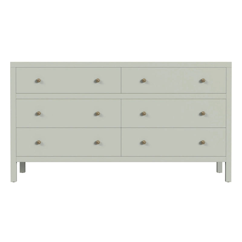 Commode large en bois Nora à 6 tiroirs-13