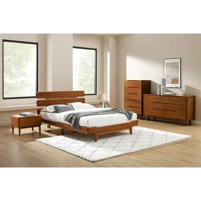 Dylan 5pc Queen Platform Bedroom Set in Copper