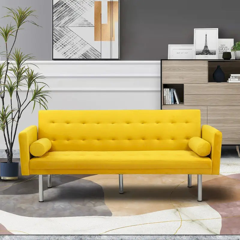 Canapé-lit futon, canapé-lit futon convertible, canapé-lit deux places, méridienne pour salon, appartement, bureau-5