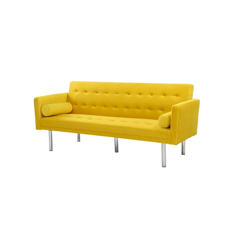 Canapé-lit futon, canapé-lit futon convertible, canapé-lit deux places, méridienne pour salon, appartement, bureau-7