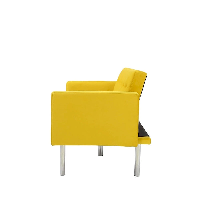 Canapé-lit futon, canapé-lit futon convertible, canapé-lit deux places, méridienne pour salon, appartement, bureau-8