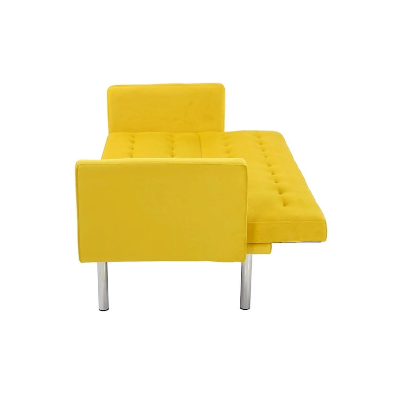 Canapé-lit futon, canapé-lit futon convertible, canapé-lit deux places, méridienne pour salon, appartement, bureau-10