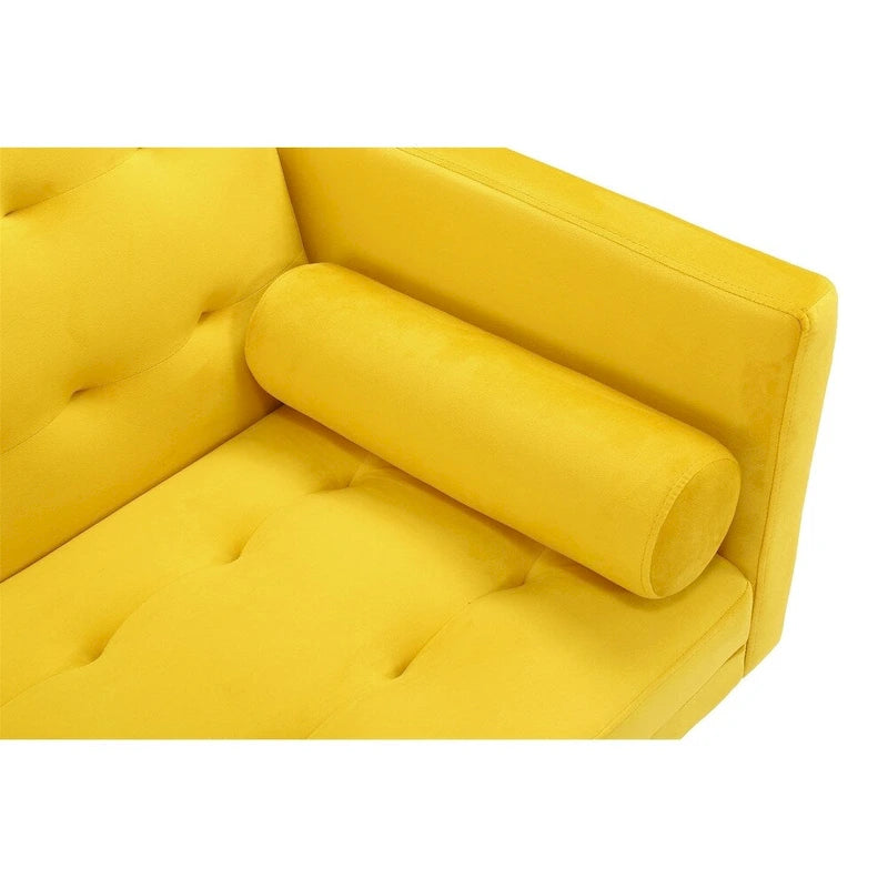 Canapé-lit futon, canapé-lit futon convertible, canapé-lit deux places, méridienne pour salon, appartement, bureau-11
