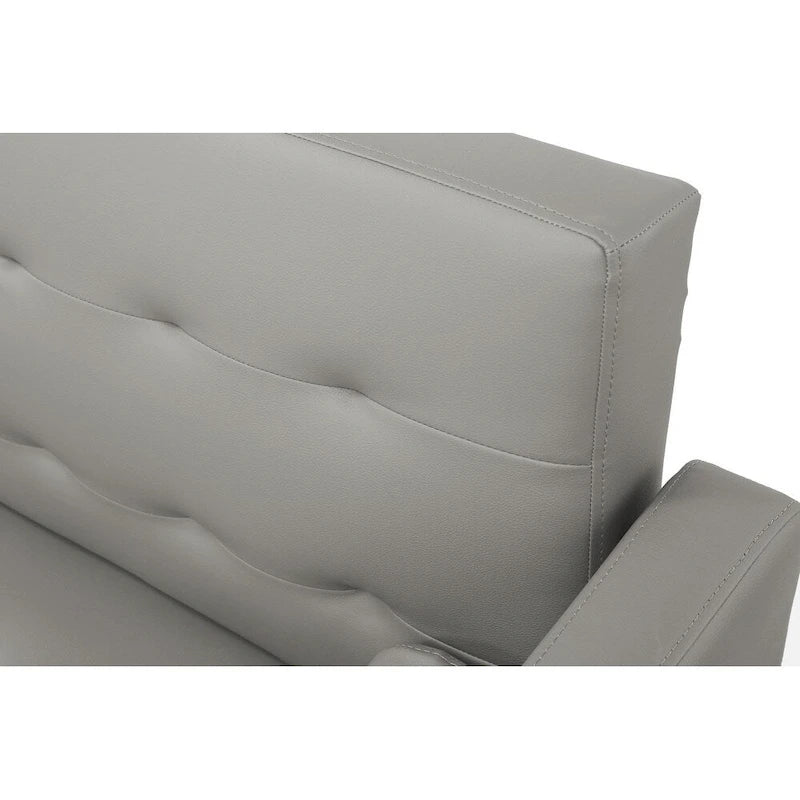 Canapé-lit futon, canapé-lit futon convertible, canapé-lit deux places, méridienne pour salon, appartement, bureau-31