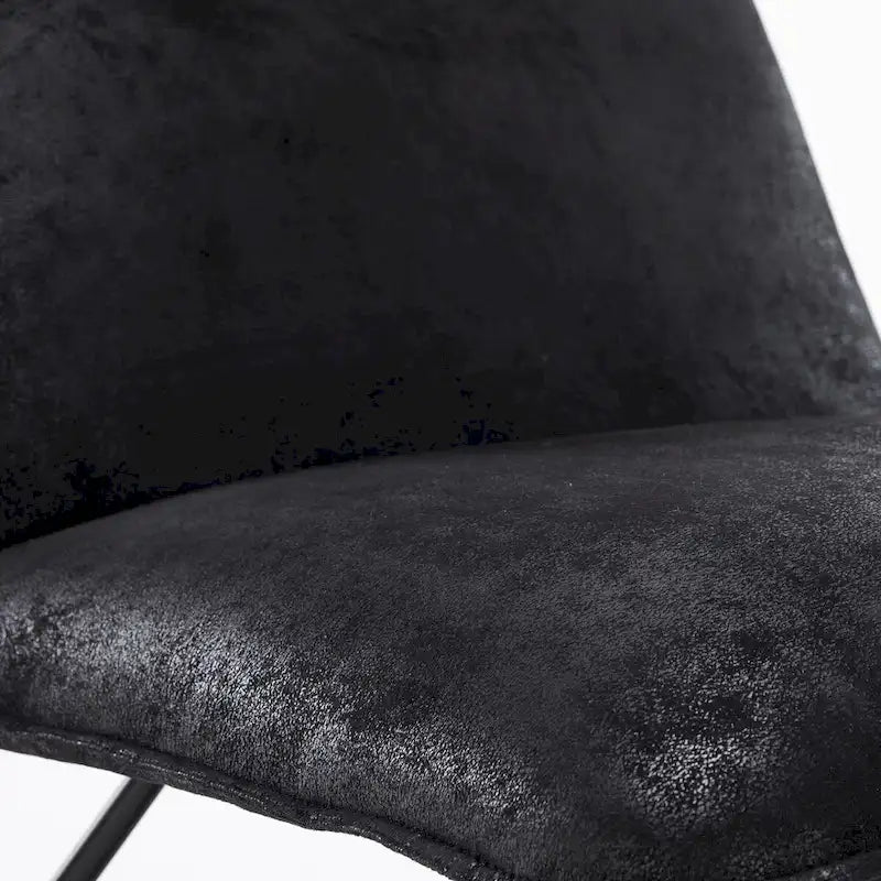 Fauteuil d'appoint style milieu du siècle en similicuir avec dossier réglable, lot de 2 - 80 cm (H) x 56 cm (L) x 60 cm (P)-5
