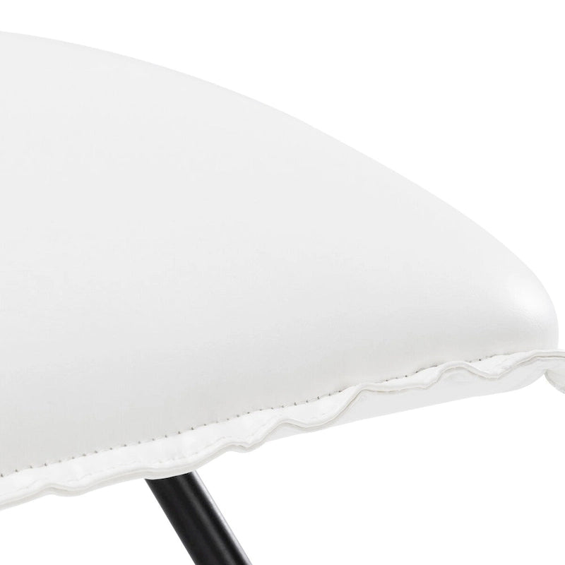 Fauteuil d'appoint style milieu du siècle en similicuir avec dossier réglable, lot de 2 - 80 cm (H) x 56 cm (L) x 60 cm (P)-9