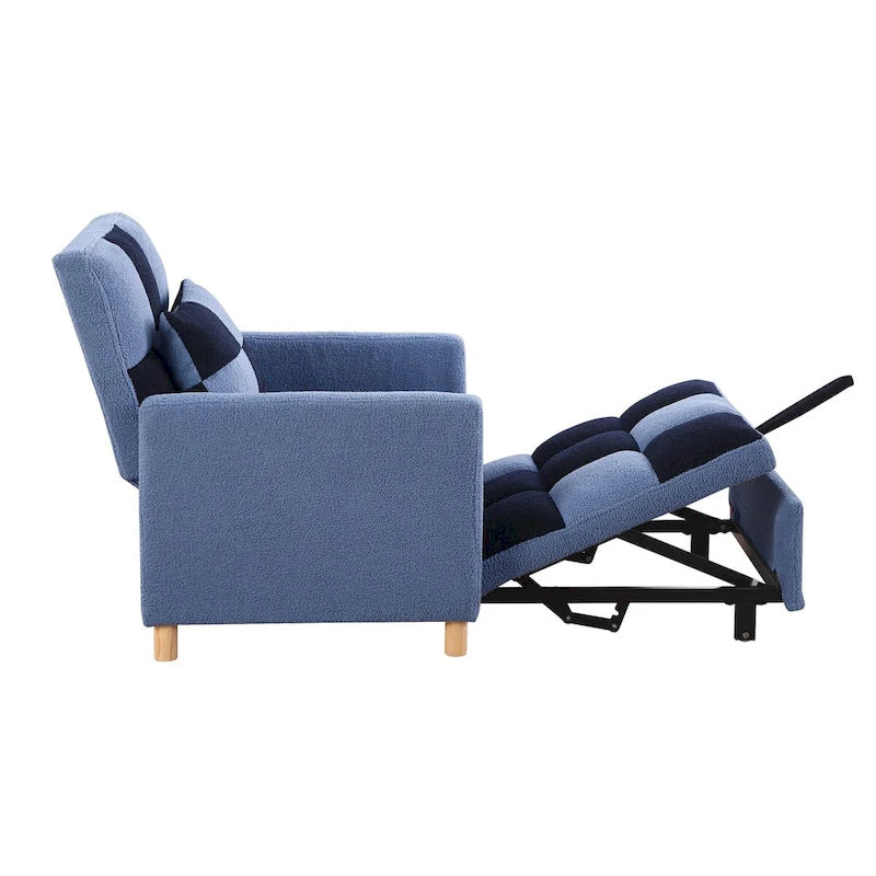 Fauteuil-lit convertible 3 en 1, canapé simple (noir et blanc)-18