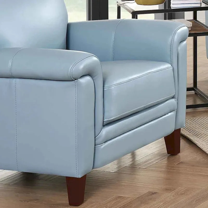 Fauteuil Hydeline Westcott en cuir pleine fleur avec mousse à mémoire de forme et ressorts-6