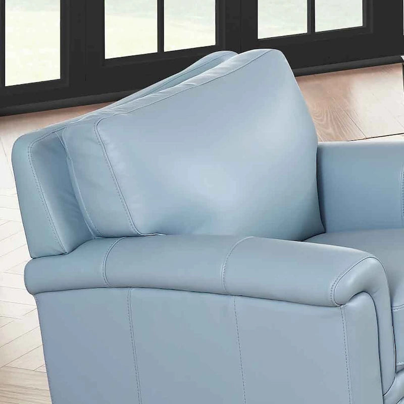 Fauteuil Hydeline Westcott en cuir pleine fleur avec mousse à mémoire de forme et ressorts-8