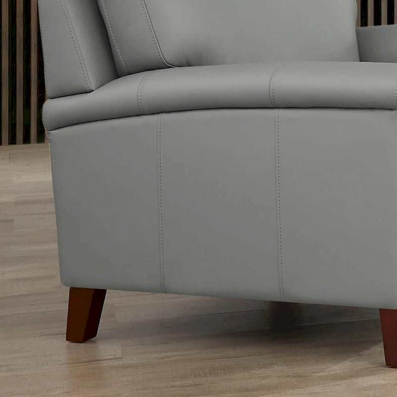 Fauteuil Hydeline Westcott en cuir pleine fleur avec mousse à mémoire de forme et ressorts-18