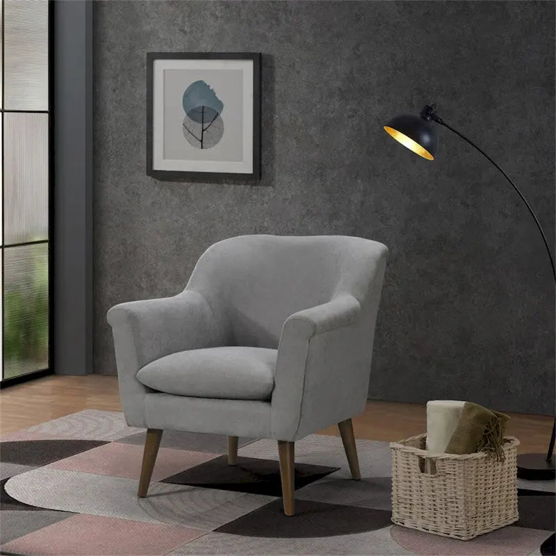 Fauteuil surdimensionné en tissu tissé