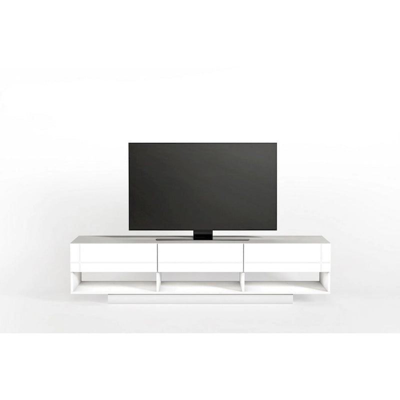 Meuble TV Nexera Stereo 72 pouces à 3 tiroirs, noir-7