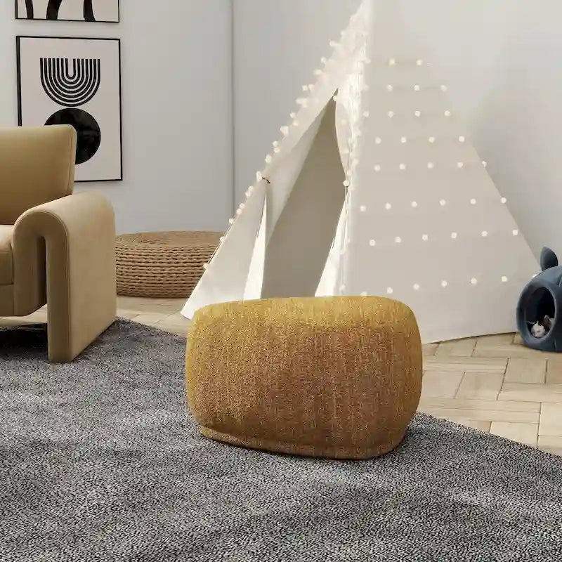 Pouf cocktail triangulaire arrondi Pebble 26-12