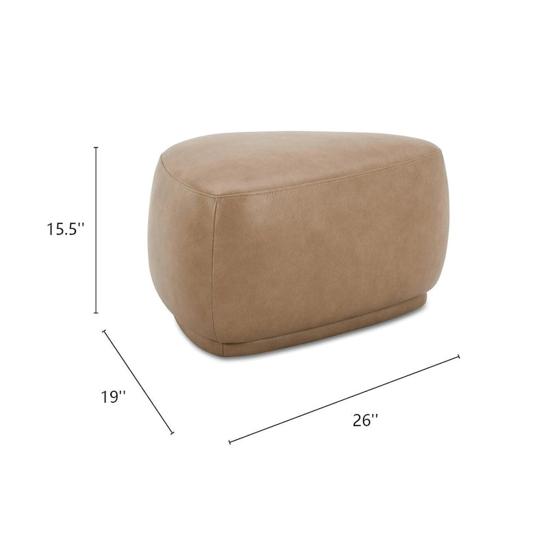 Pouf cocktail triangulaire arrondi Pebble 26-4