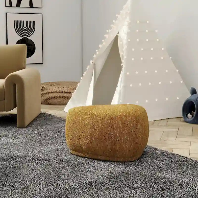 Pouf cocktail triangulaire arrondi Pebble 26-7