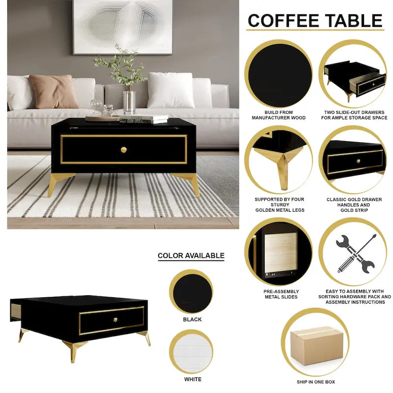 Table basse contemporaine CraftPorch-14