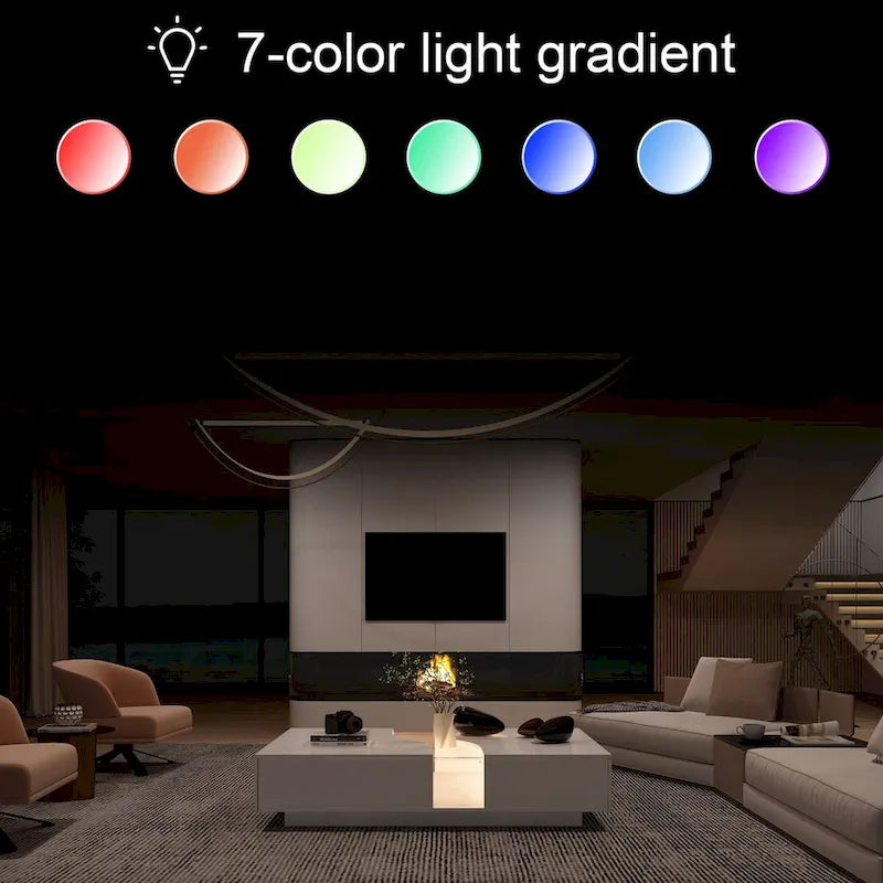 Fonctionnalité et élégance : Table basse moderne avec éclairage LED et plateau en verre-11