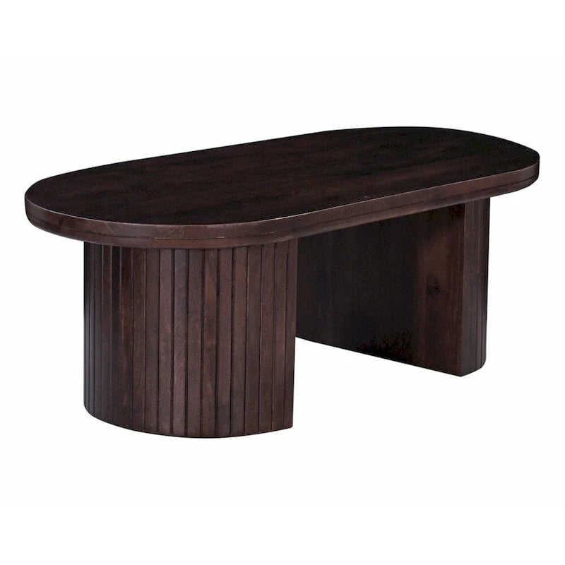 Table basse ovale en bois brun Geneva 51 po-7