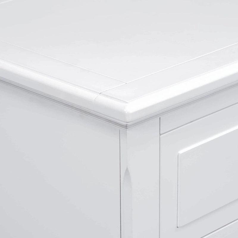 Table de chevet à 3 tiroirs avec meuble de rangement en bois-18