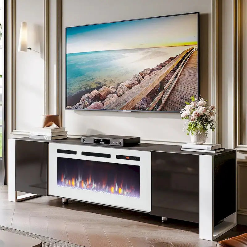 Meuble TV avec cheminée et foyer de 36 pouces-6