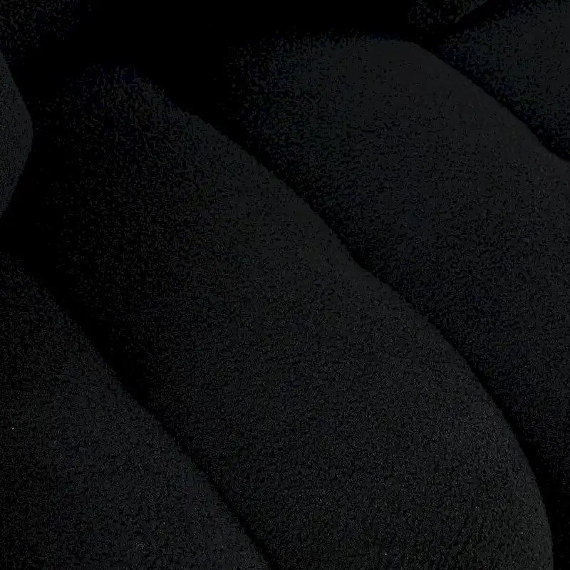 Canapé en tissu Teddy de 208 cm avec 3 coussins de dossier et 3 oreillers décoratifs, structure en bois massif-6