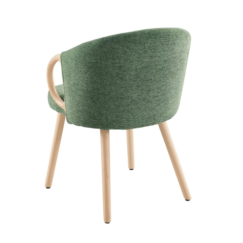 Chaise de salle à manger moderne en tissu et bois Art Leon (lot de 2)-27