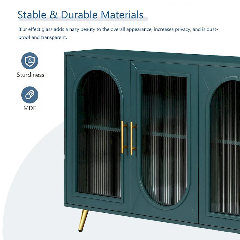 Meuble TV pour téléviseur de plus de 65 pouces, meuble TV en bois avec armoire de rangement et étagères réglables, console multimédia pour salon ou chambre.-12