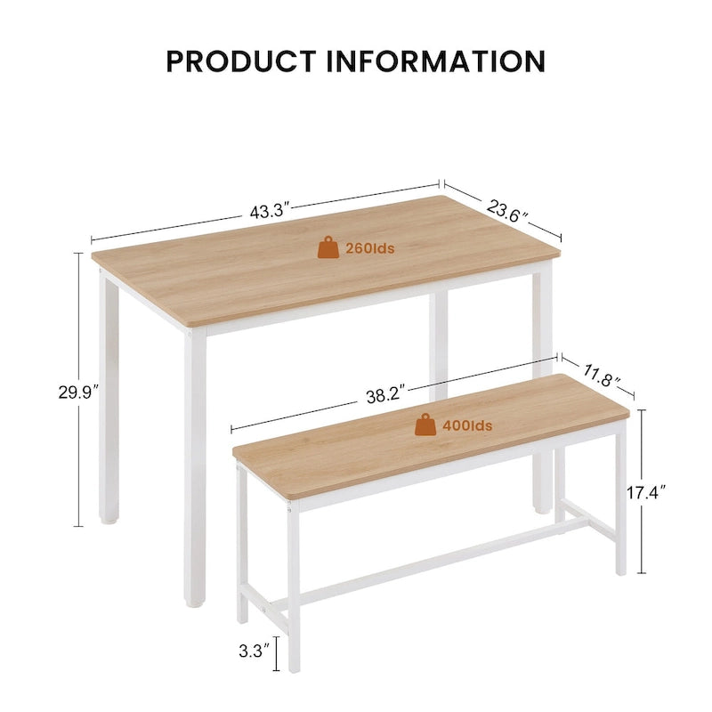 Ensemble table et comptoir de salle à manger pour cuisine-5