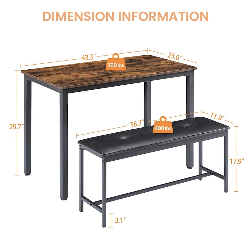 Ensemble table et comptoir de salle à manger pour cuisine-11