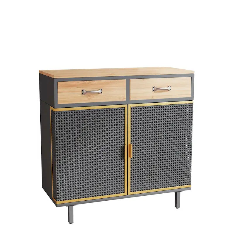 Buffet moderne avec tiroirs supérieurs, meuble de rangement indépendant-7