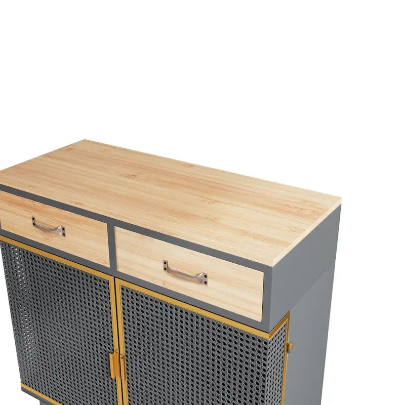 Buffet moderne avec tiroirs supérieurs, meuble de rangement indépendant-10