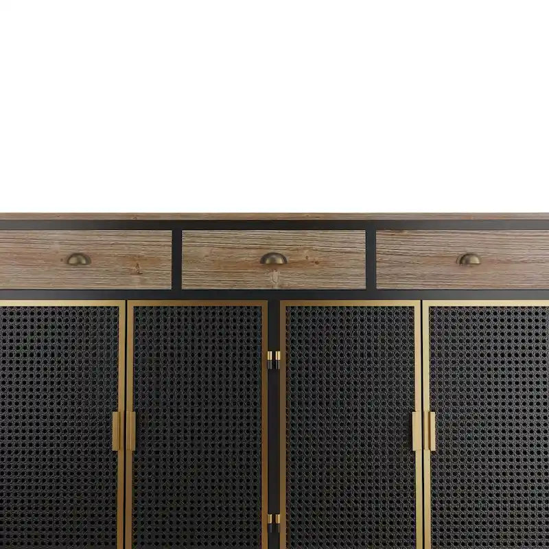 Buffet moderne avec tiroirs supérieurs, meuble de rangement indépendant-19