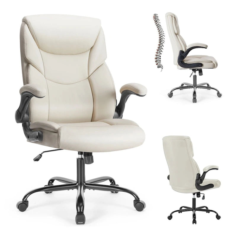 Chaise de bureau ergonomique réglable avec accoudoirs relevables-7